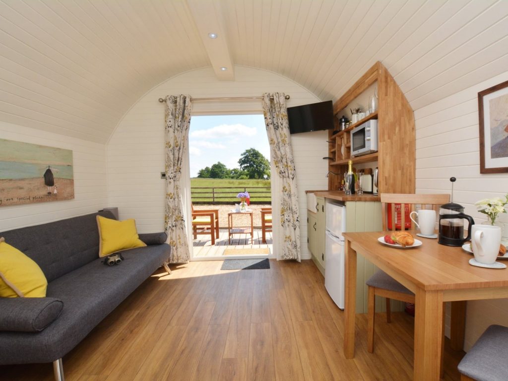 Micro-lodge pods at Headswood on the Wall
