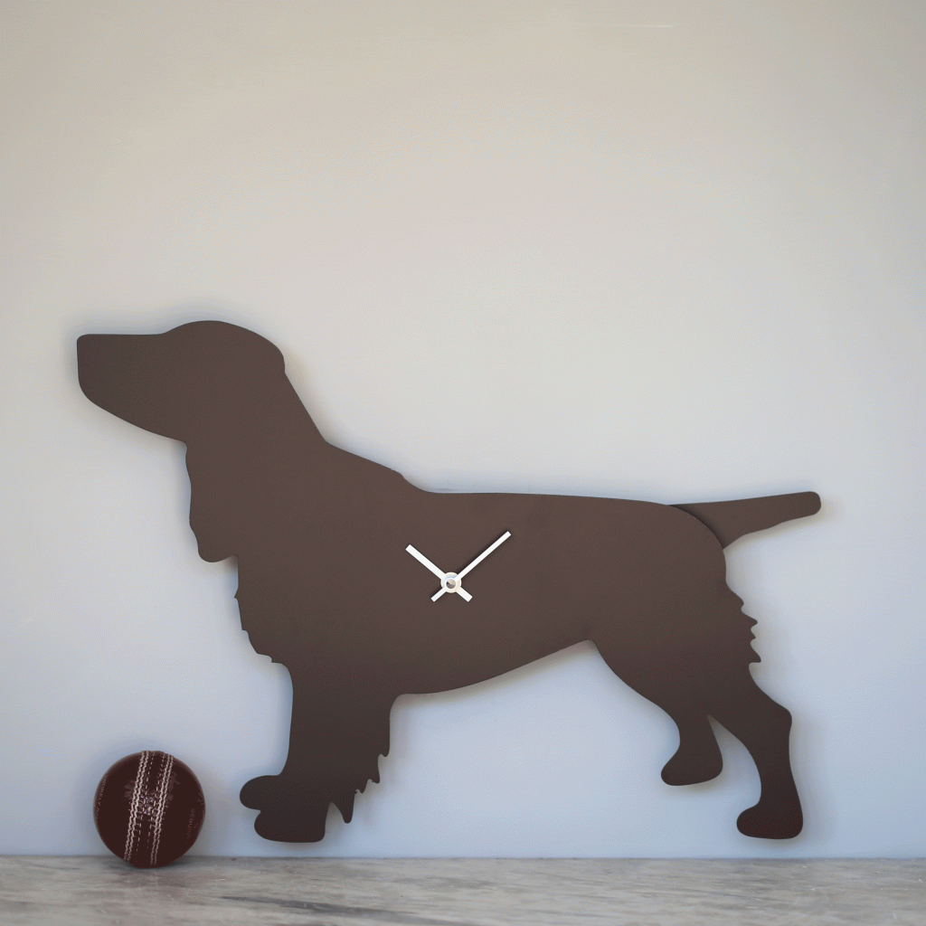 The Labrador Co.-Spaniel Clock - Brown 1