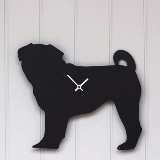 The Labrador Company-Pug Clock 2