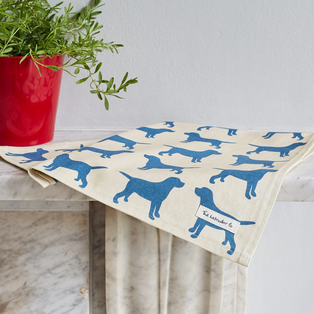 The Labrador Company-Black Labrador Print Tea Towel 9