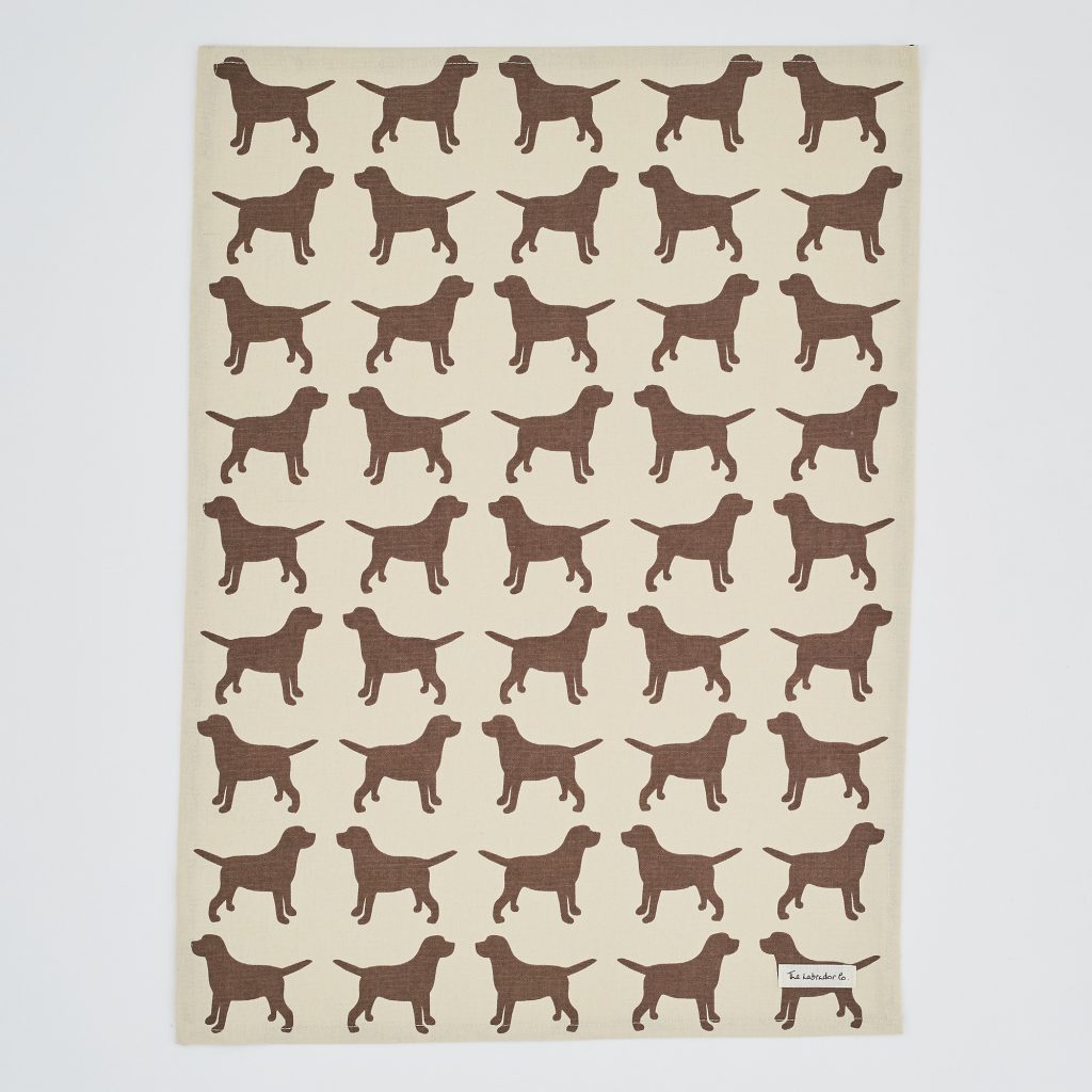The Labrador Company-Black Labrador Print Tea Towel 6