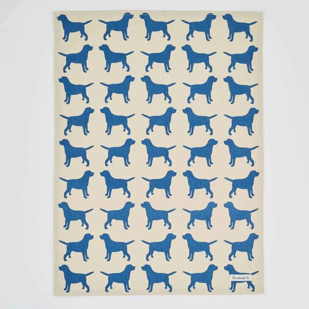 The Labrador Company-Black Labrador Print Tea Towel 8