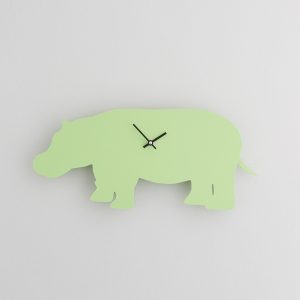 The Labrador Co.-Green Hippo Clock with wagging tail - last one!