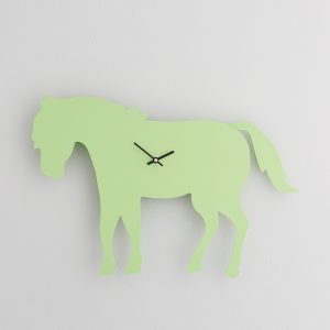The Labrador Co.-Green Pony Clock with wagging tail - last one!