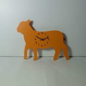 The Labrador Co.-Orange Lamb clock with wagging tail - Last one!