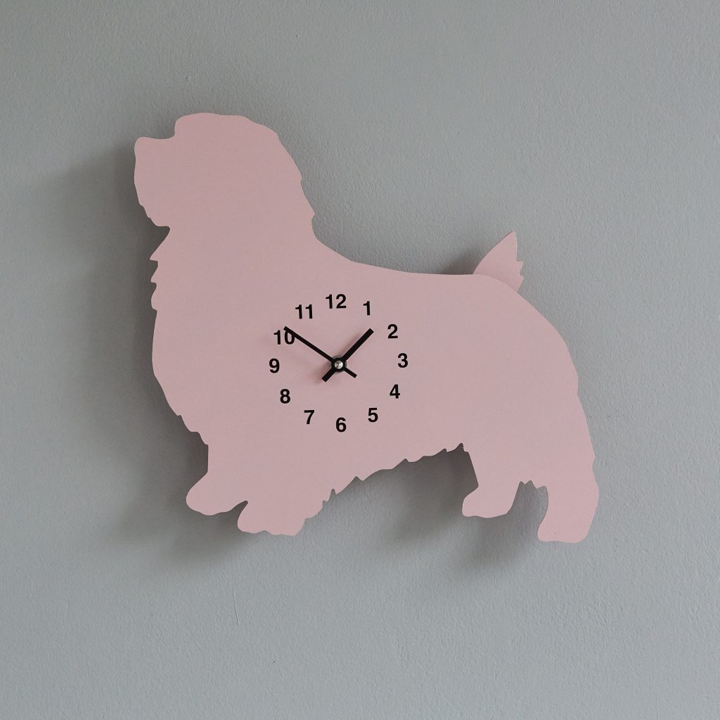 The Labrador Co.-Pink Terrier Clock with wagging tail - last one! 1